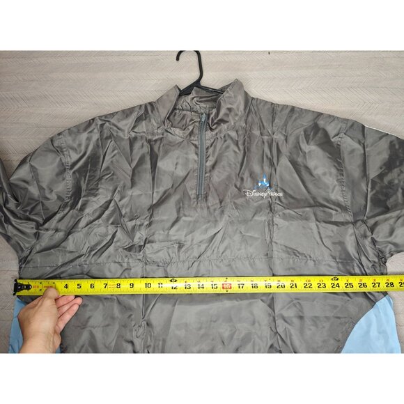 Disney Parks Resort Windbreaker Rain Jacket Packable Vented XL/XXL Blue Gray - Picture 7 of 9